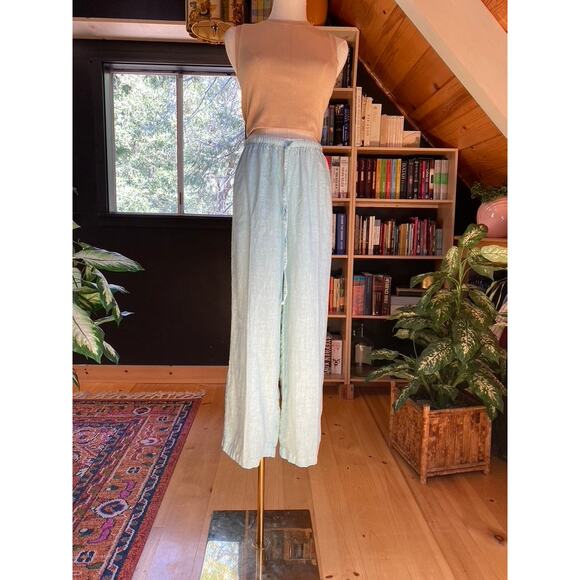 Linen Pants Blue - Picture 2 of 6